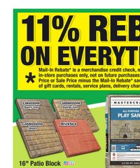 Menards Ad 11% Rebate* Sale April 8 - 19, 2026