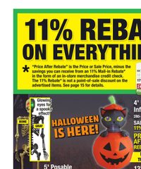 Menards Ad 11% Rebate* Sale August 13 - 24, 2025