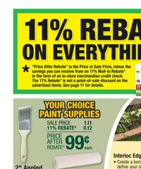 Menards Ad 11% Rebate* Sale August 6 - 17, 2025