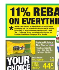 Menards Ad 11% Rebate* Sale July 2 - 13, 2025