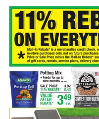 Menards Ad 11% Rebate* Sale March 4 - 15, 2026