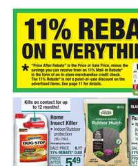 Menards Ad 11% Rebate* Sale May 28 - June 8, 2025