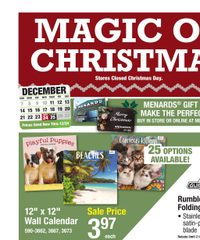 Menards Ad Magic of Christmas Sale December 10 - 24, 2025