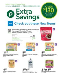Publix Extra Savings November 29 - December 12, 2025