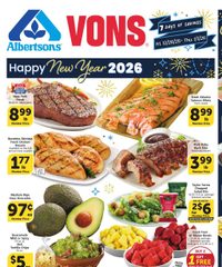 Vons Weekly Ad December 26, 2025 - January 1, 2026