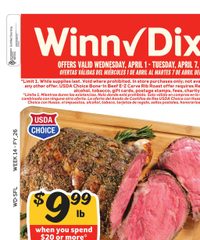Winn-Dixie Ad Weekly Circular April 1 - 7, 2026