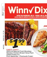 Winn-Dixie Ad Weekly Circular August 19 - 25, 2026