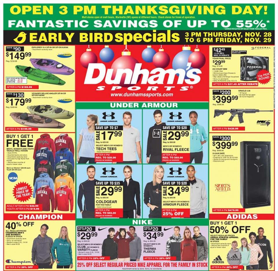 Dunham's Sports black friday ad