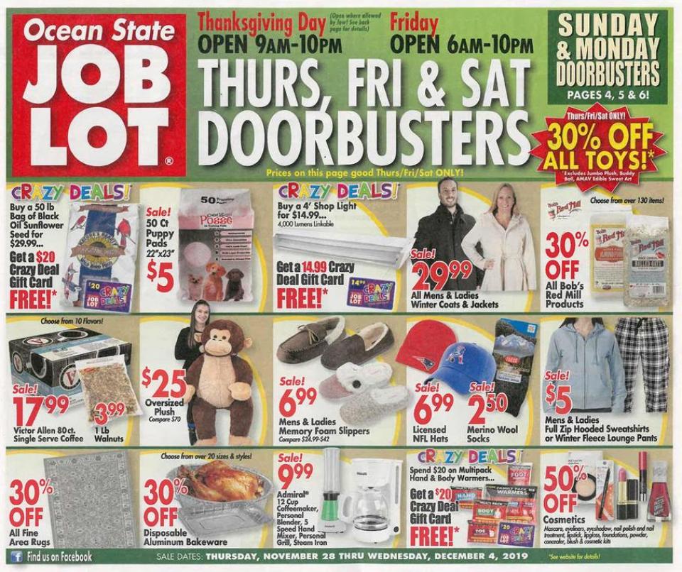 Ocean State black friday ad