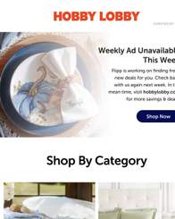 Hobby Lobby Ad Dark Week Insert August 10 - December 31, 2026