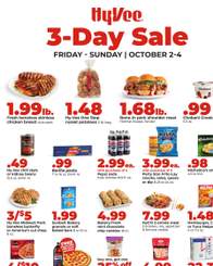 Hy-Vee 3 Day Sale October 2 - 4, 2026