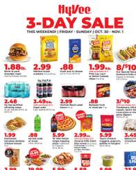 Hy-Vee 3-DAY SALE October 30 - November 1, 2026