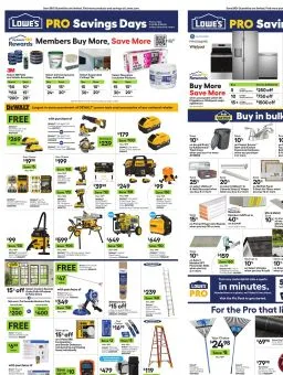 Lowe's Pro Ad September 14 - 25, 2026