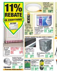 Menards 11% Rebate* Sale October 28 - November 8, 2026