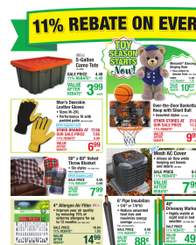 Menards 11% Rebate* Sale October 7 - 18, 2026