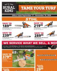 Rural King Circular September 17 - November 18, 2026