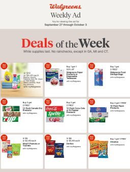 Walgreens Weekly Ad September 27 - October 3, 2026
